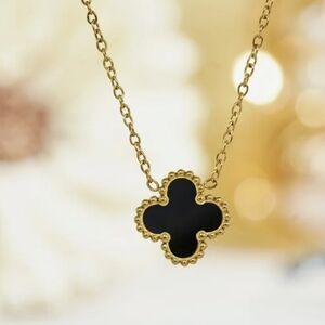 Black Pendant Necklace